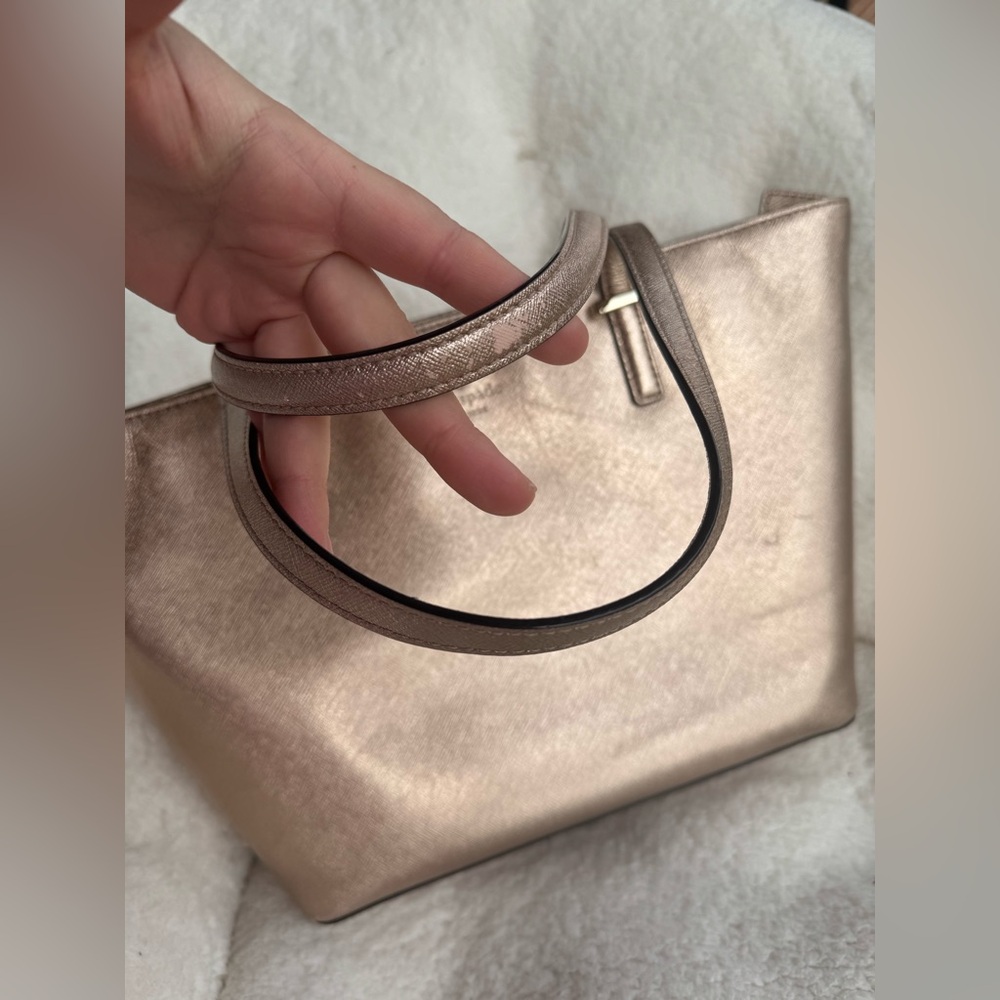 Kate Spade New York Cedar Street Mini Harmony Leather Tote, gold rose color - Picture 12 of 16